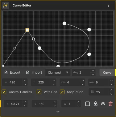 Curve Editor Grid