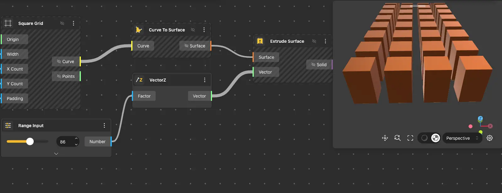 Extrude Surface Use