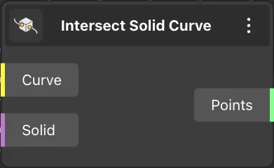 Intersect Solid Curve