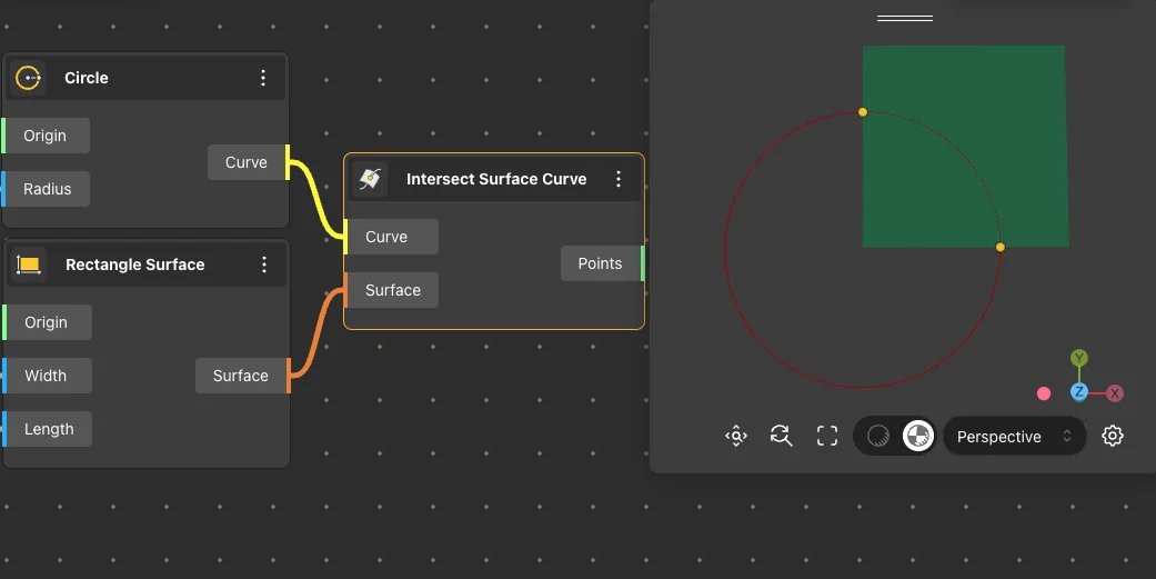 Intersect Surface Curve Use