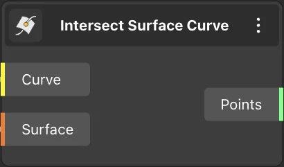 Intersect Surface Curve