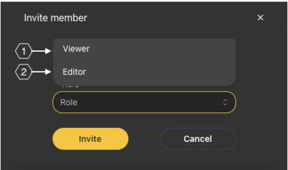Invite Member Role