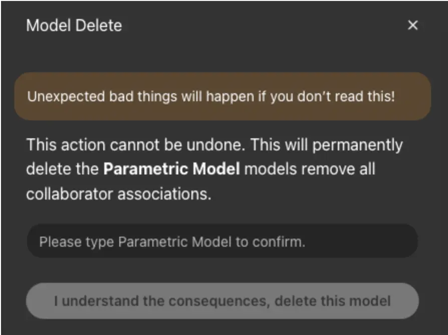 Model Delete