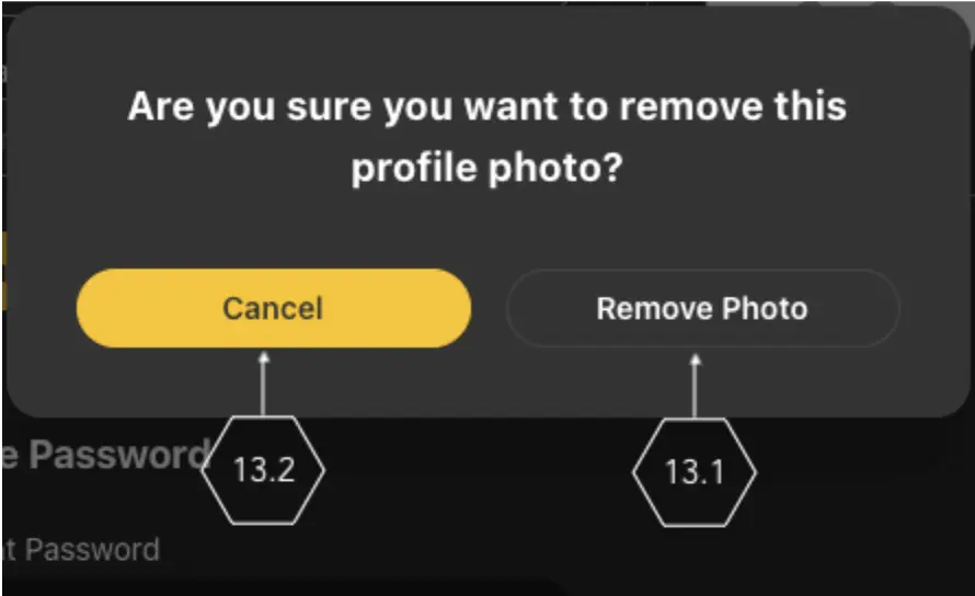 Profile Remove Photo