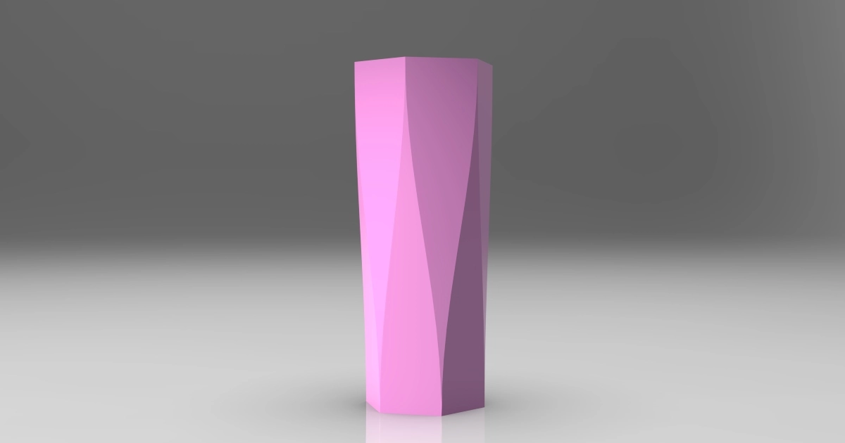 Twist Prism Vase - 1