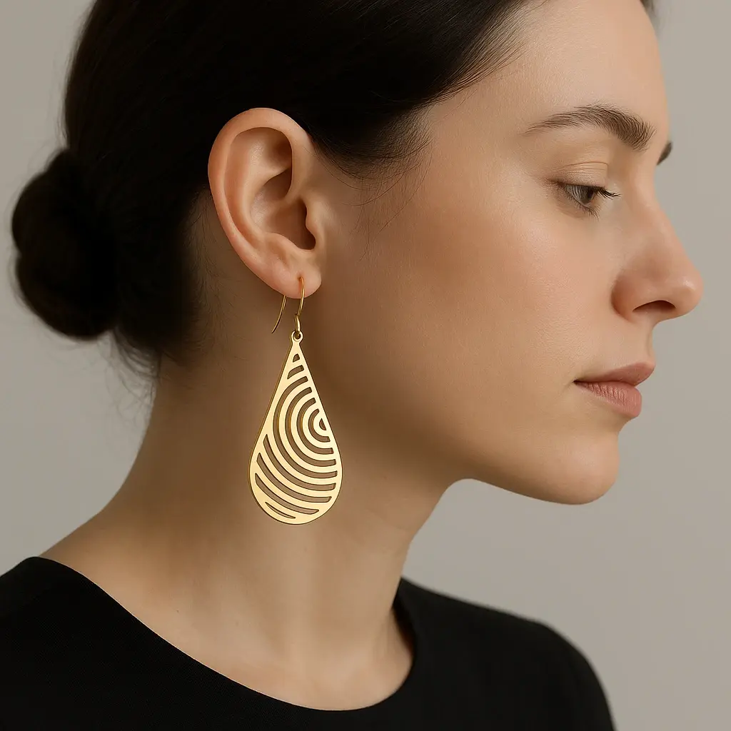Spiral Cutout Earring - 1