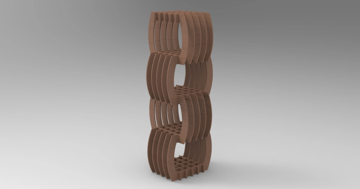Parametric Wooden shelf - 0