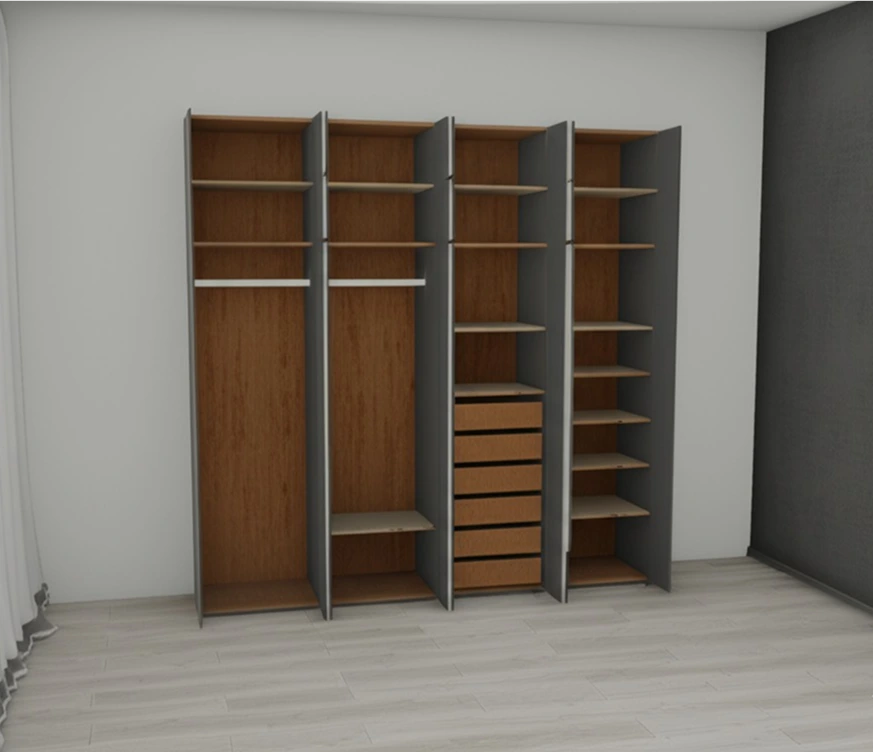  Modular Wooden Wardrobe Design - 4