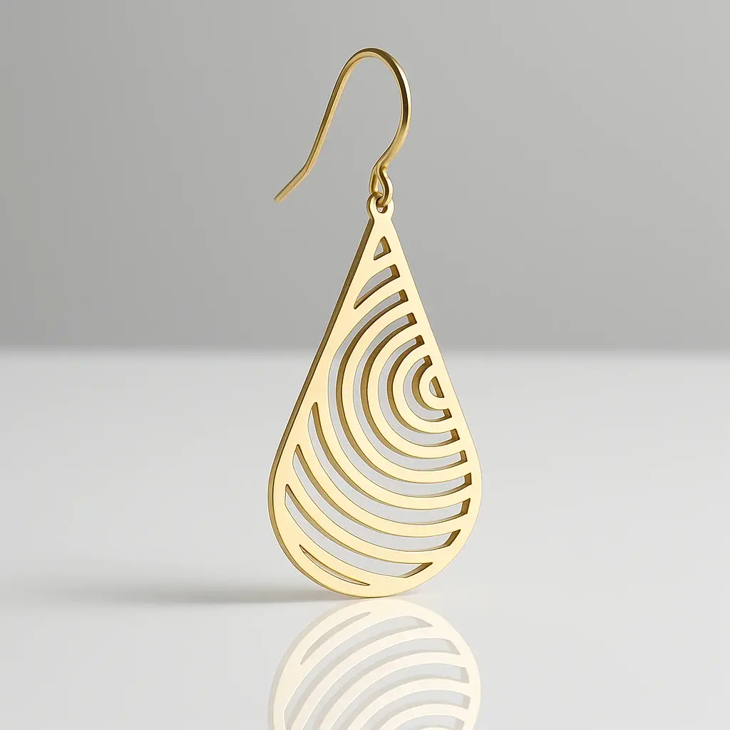 Spiral Cutout Earring - 7