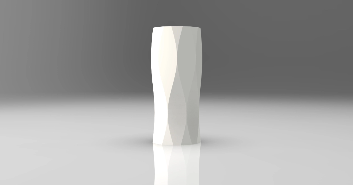 Twist Prism Vase - 0