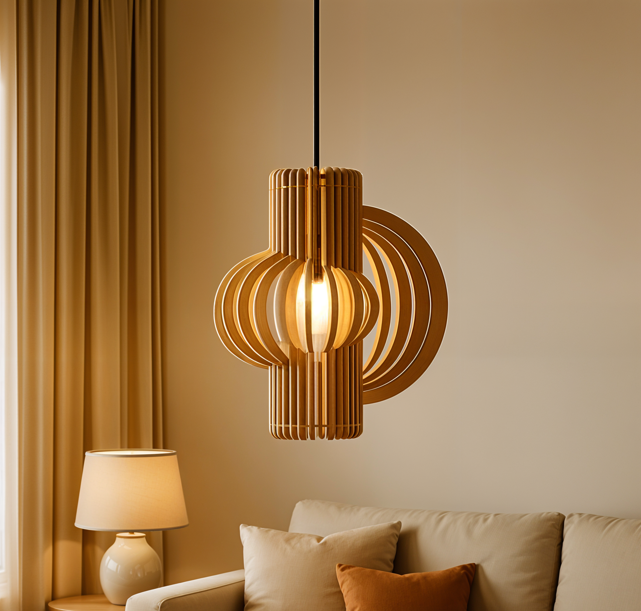 Wooden Pendant Lamp thumbnail