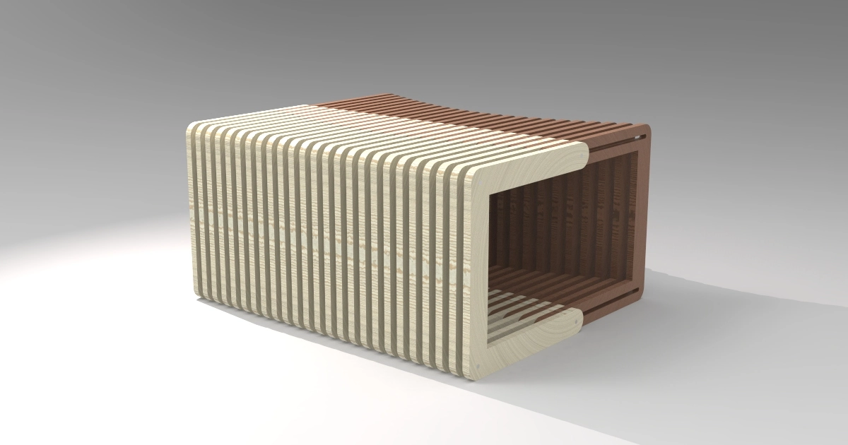 Parametric Coffee Table 3D/2D Parametric Model - 1
