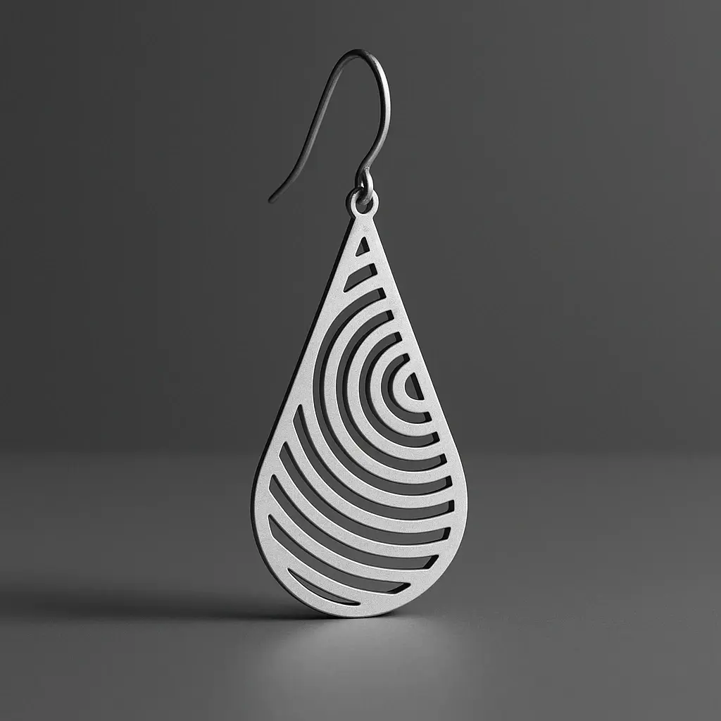 Spiral Cutout Earring - 8