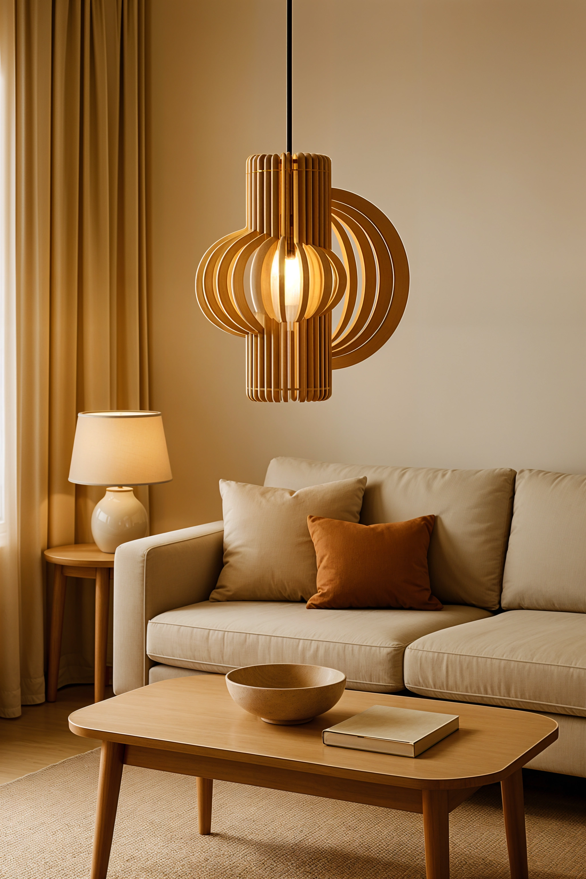 Wooden Pendant Lamp - 3