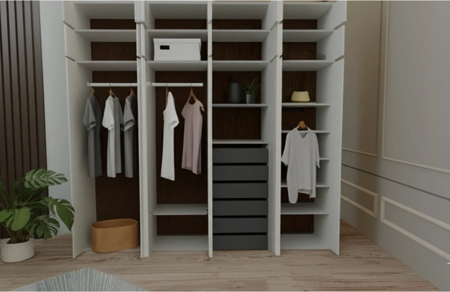  Modular Wooden Wardrobe Design - 5