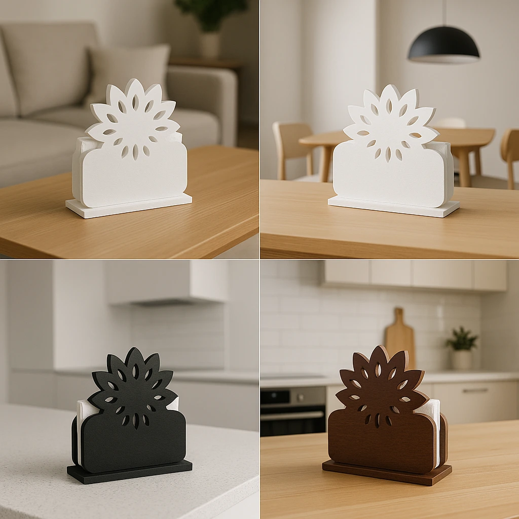 Wooden Napkin Holder - 6