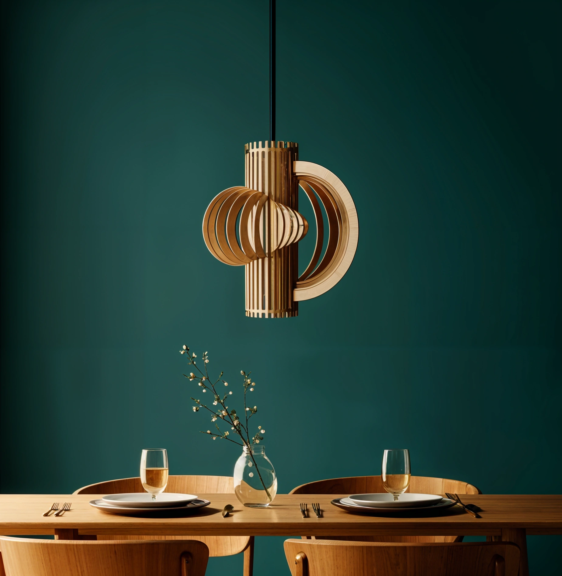 Wooden Pendant Lamp - 9