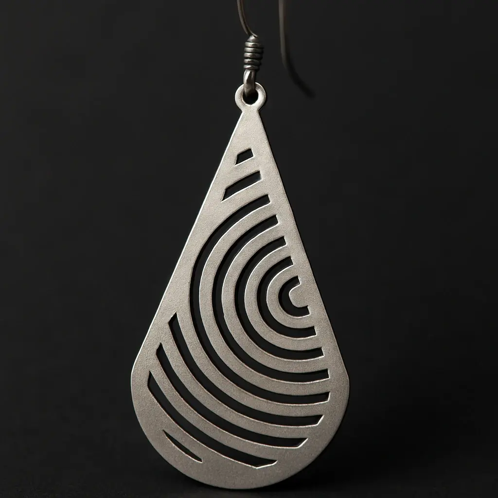 Spiral Cutout Earring - 9