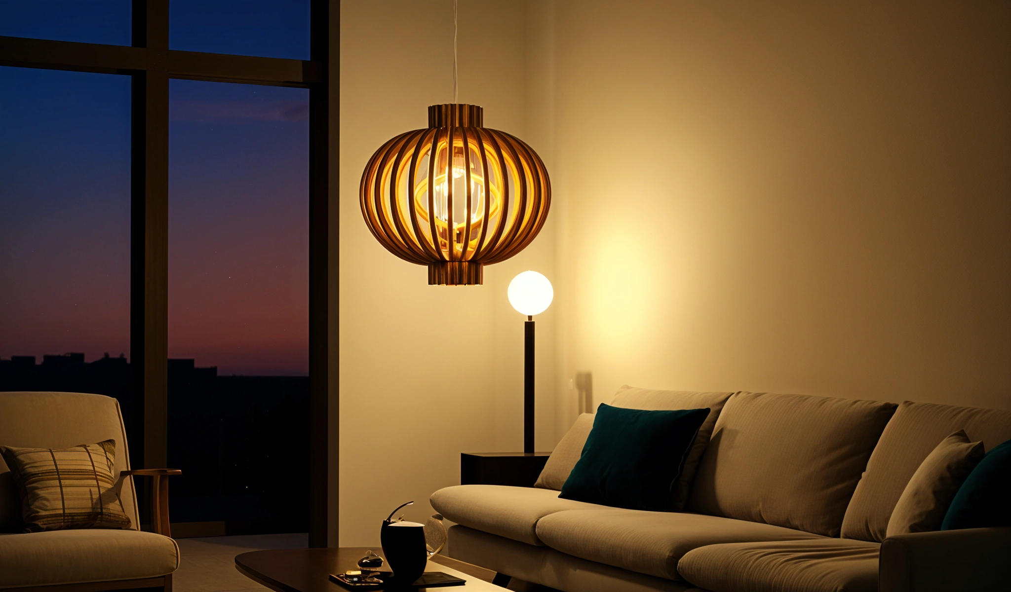 Wooden Pendant Lamp - 6