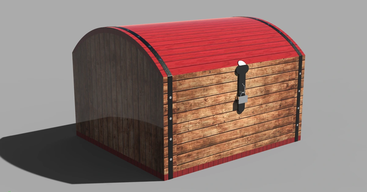 Treasure Chest: 3D/2D Parametric Model - 0