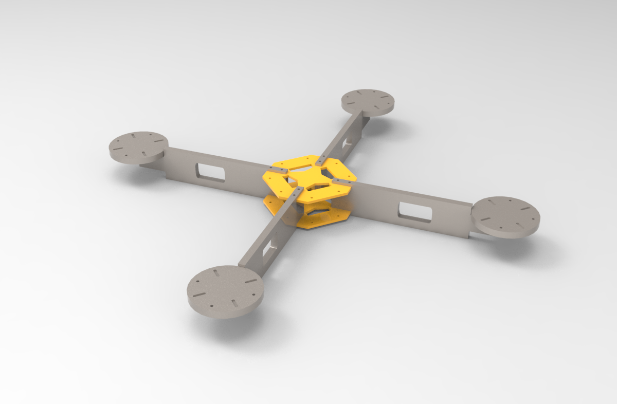 Quadcopter Frame: 3D Parametric Model - 0
