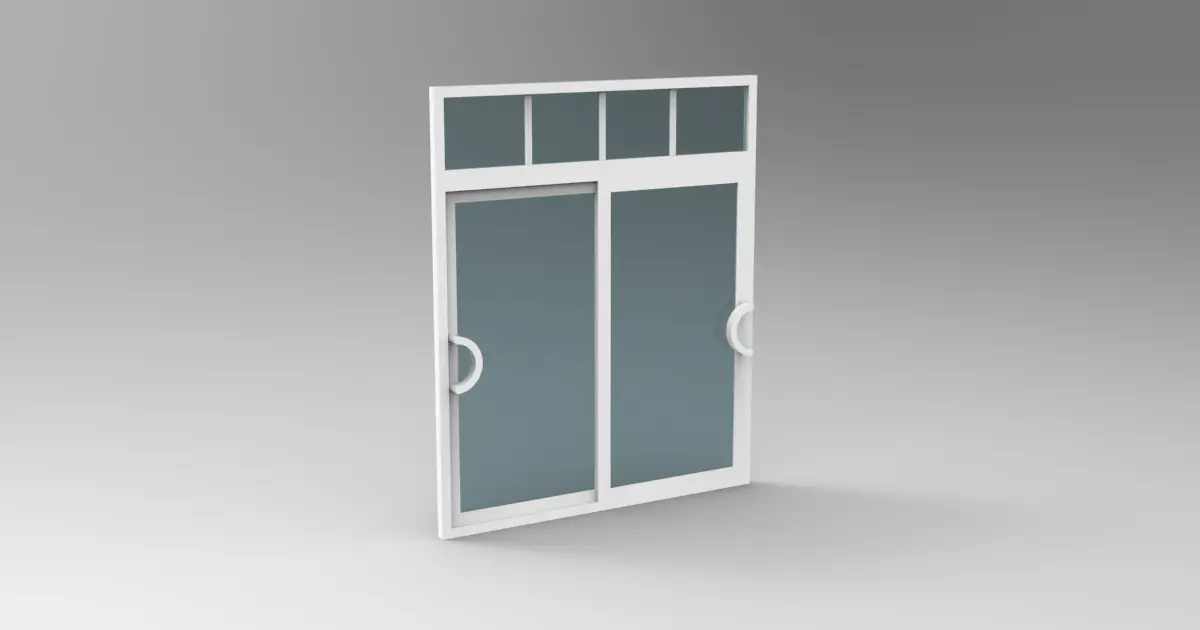 Sliding Door: 3D Parametric Model - 0