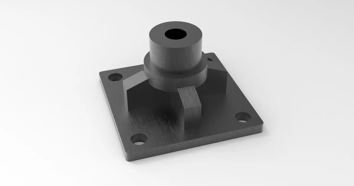 Shaft Support: 3D Parametric Model - 0