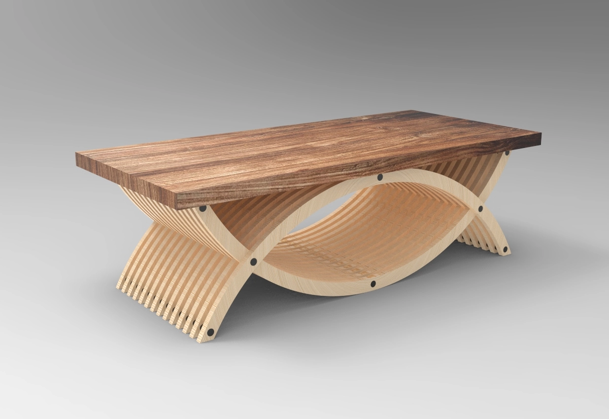 Eclipse Coffee Table 2D/3D Parametric Model - 0
