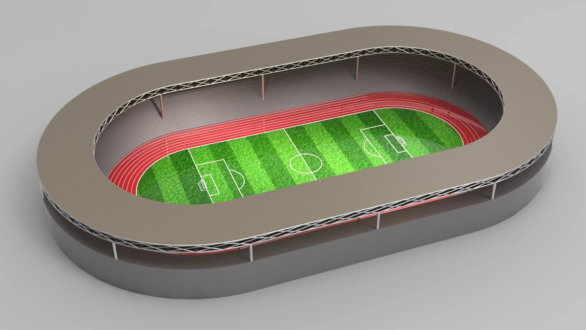 Stadium 3D Parametric Model - 0