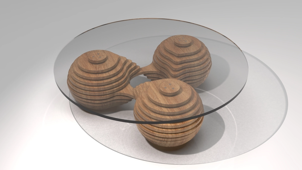 Table Orbs 3D/2D Parametric Model - 0