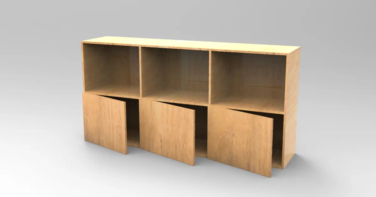 Shoe Rack: 3D/2D Parametric Model - 0