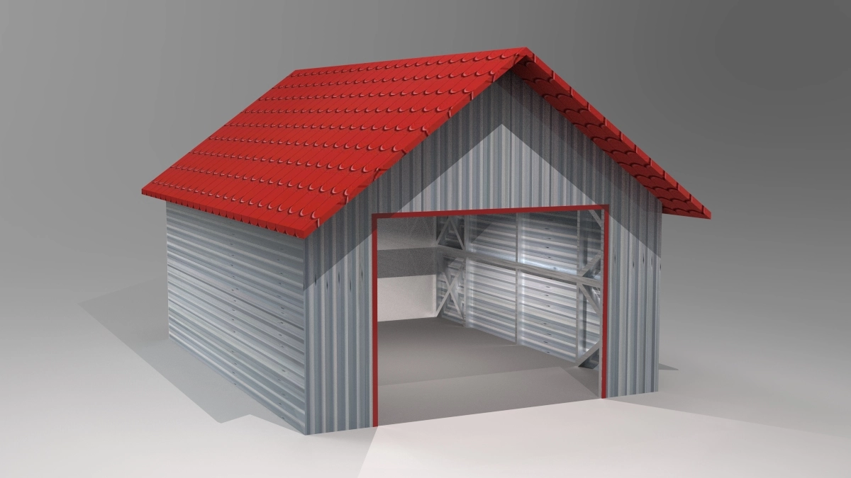 Garage 3D Parametric Model - 0