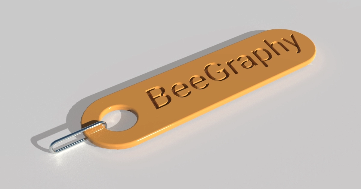 Keychain: 3D Parametric Model - 0