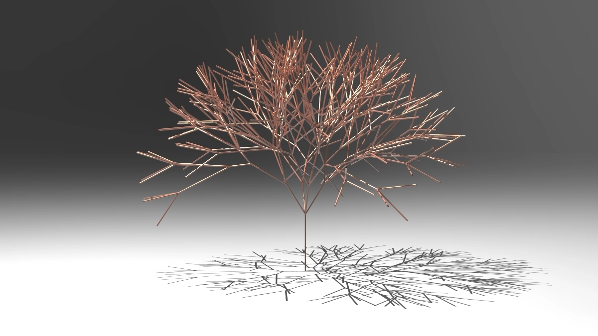 L system Tree 3D Parametric Model - 0