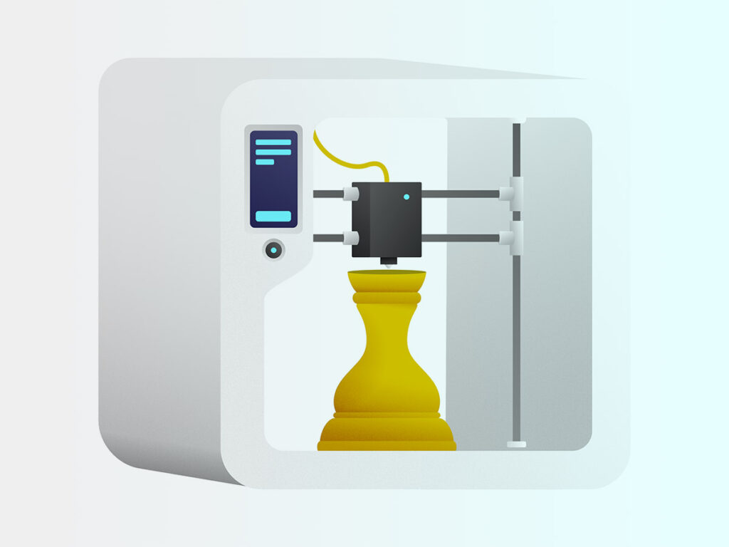 3D printer illustration