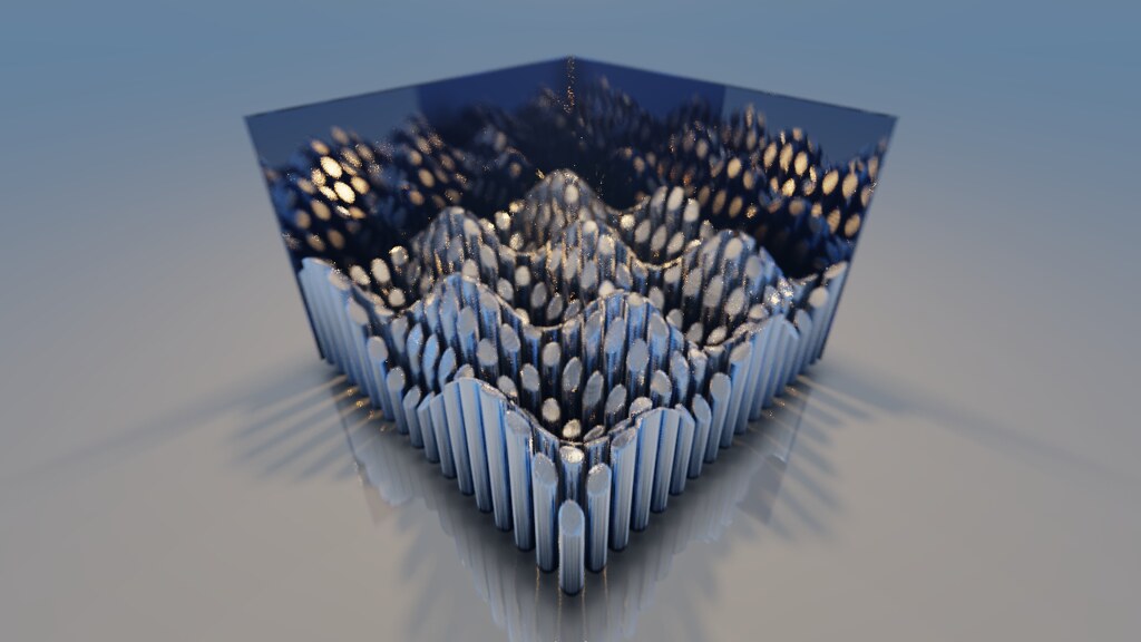 "Toxi" showcases the use of algorithms to generate complex, organic forms.