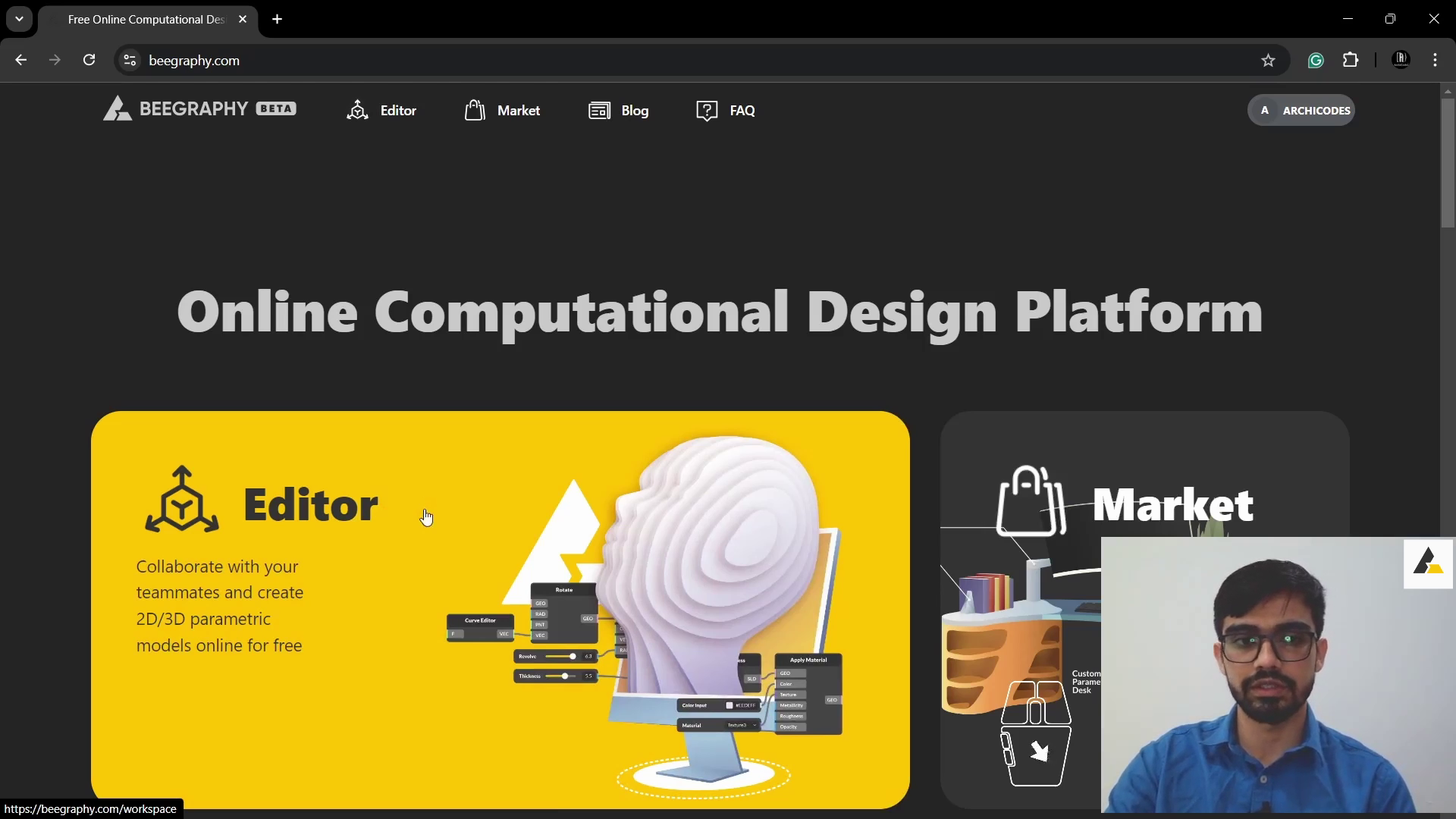beegraqphy website snap