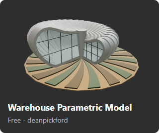 Warehouse Parametric Model by deanpickford