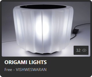 ORIGAMI LIGHTS by VISHWESWARAN