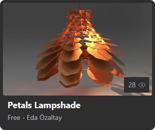 Petals Lampshade by Eda Özaltay