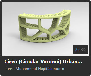 Cirvo (Circular Voronoi) Urban Installation by Muhammad Hajid Samudro