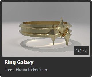 Ring Galaxy by Elizabeth Endison