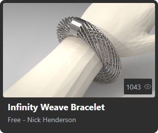 Infinity Weave Bracelet by Nick Henderson