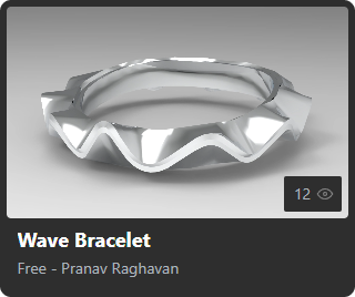 Wave Bracelet by Pranav Raghavan