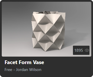 Facet Form Vase by Jordan Wilson