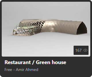 Restaurant / Green house by Amir Ahmed