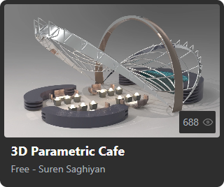 3D Parametric Cafe by Suren Saghiyan