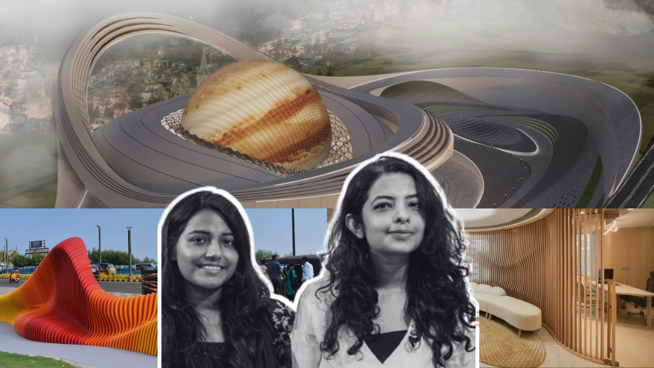 Founders of Studio Emergence with parametric architecture projects including a planetarium, public installation, and interior design.