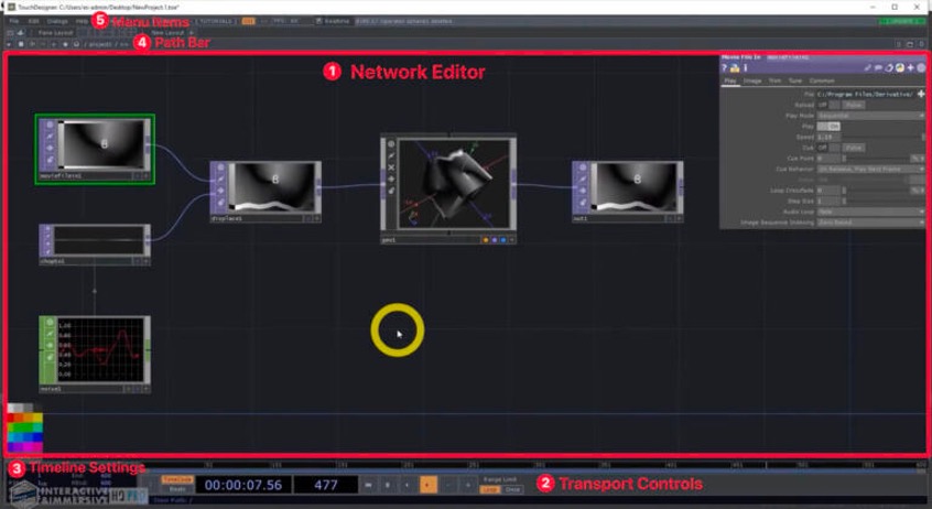 TouchDesigner network editor with connected generative visuals and control nodes/alternatives-to-grasshopper-3d