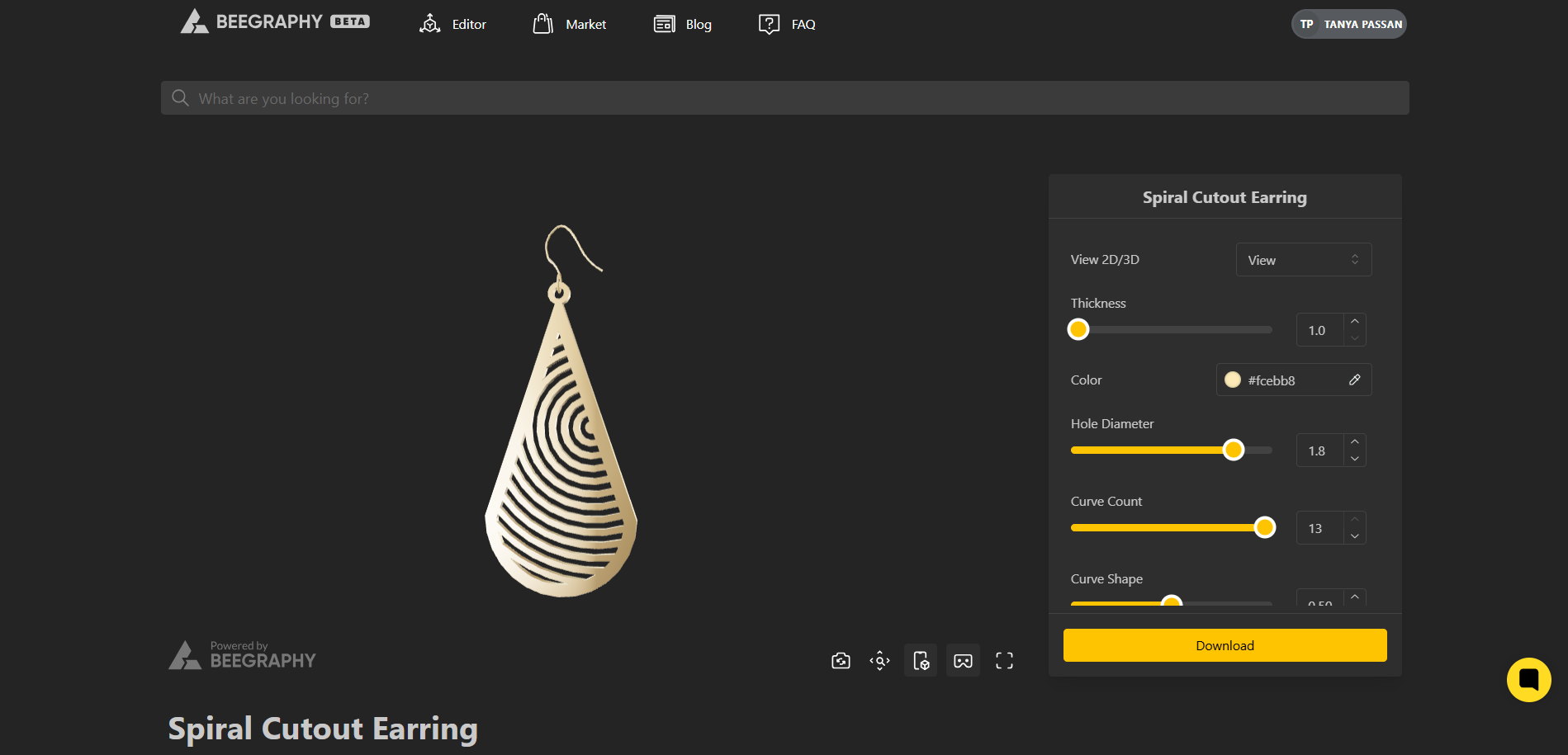 Custom Jewelry Configurator by BeeGraphy